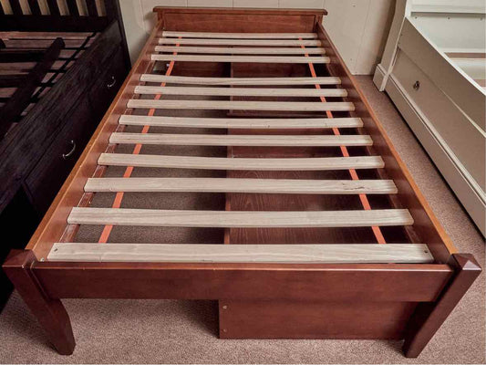 Pottery Barn Cherry Platform 2 Drawer Storage  Twin Bed