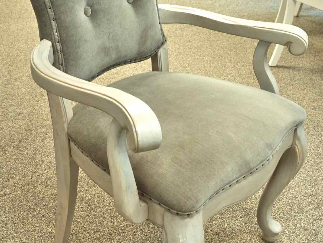 Universal Grey Driftwood Finish Table & 8 Chair Set