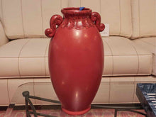 Ceramic Brick Red Vase