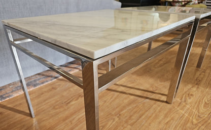 MG+BW 'York' Marble Side Tables