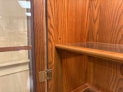 Hitchcock 2-Piece Oak China Cabinet