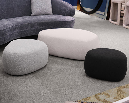 Set of Three Room & Board Ottomans