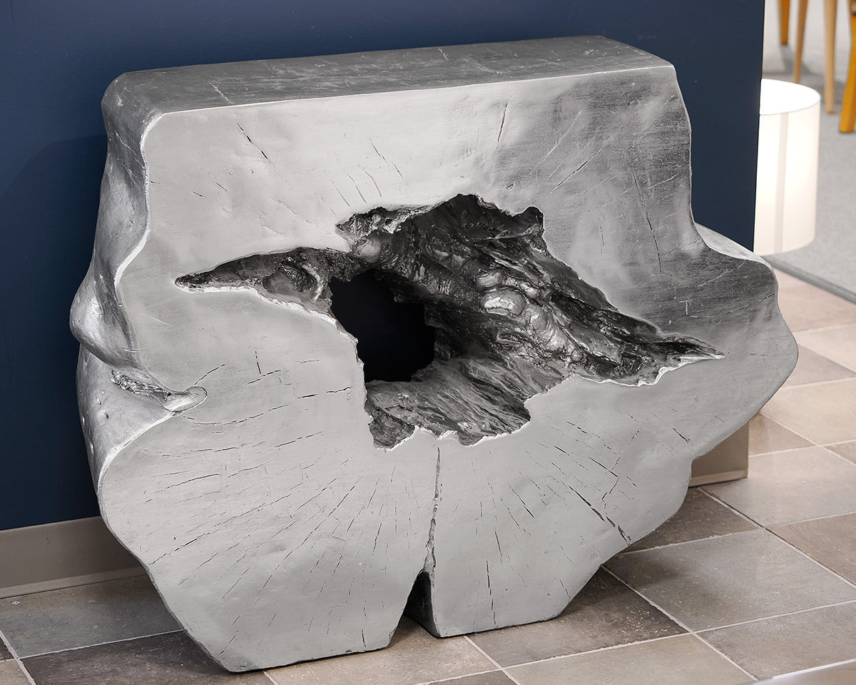 Mitchell Gold + Bob Williams Silver Tree Trunk Console