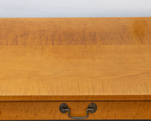 Black Console W/ Tiger Maple Top