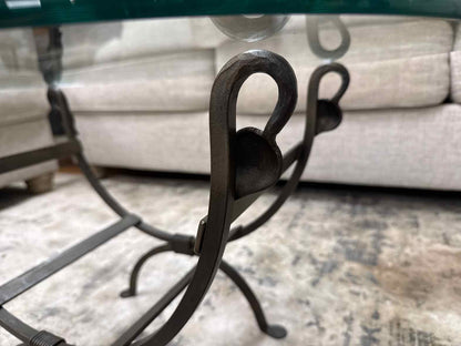 Crate & Barrel Iron Cocktail Tables