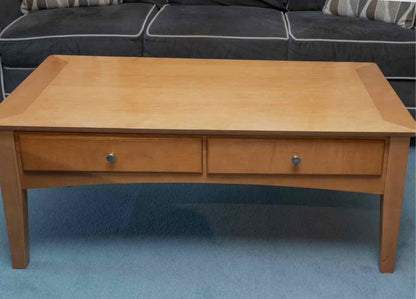 Maple 2 Drawer Cocktail Table