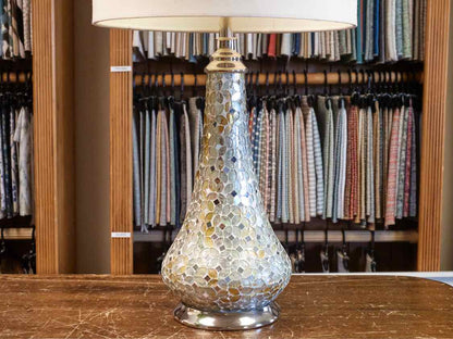 Contemporary Mirrored Table Lamp