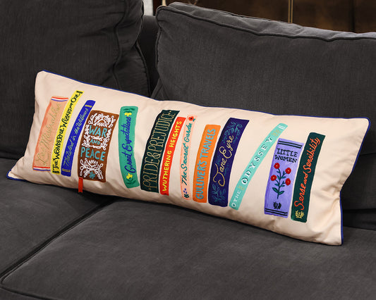 Book Club Lumbar Accent Pillow