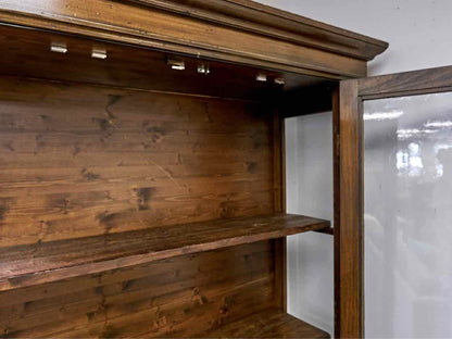 Alderwood 2 Glass Door Display Cabinet  with 3 Shelves