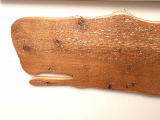 Recycled Wood Whale Wall Decor