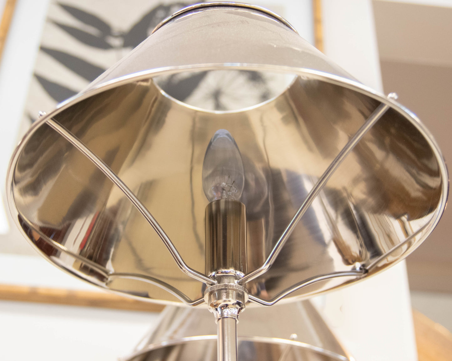 Ethan Allen Table Lamp in Polished Chrome