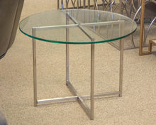Room & Board Glass & Metal Contemporary Side Table