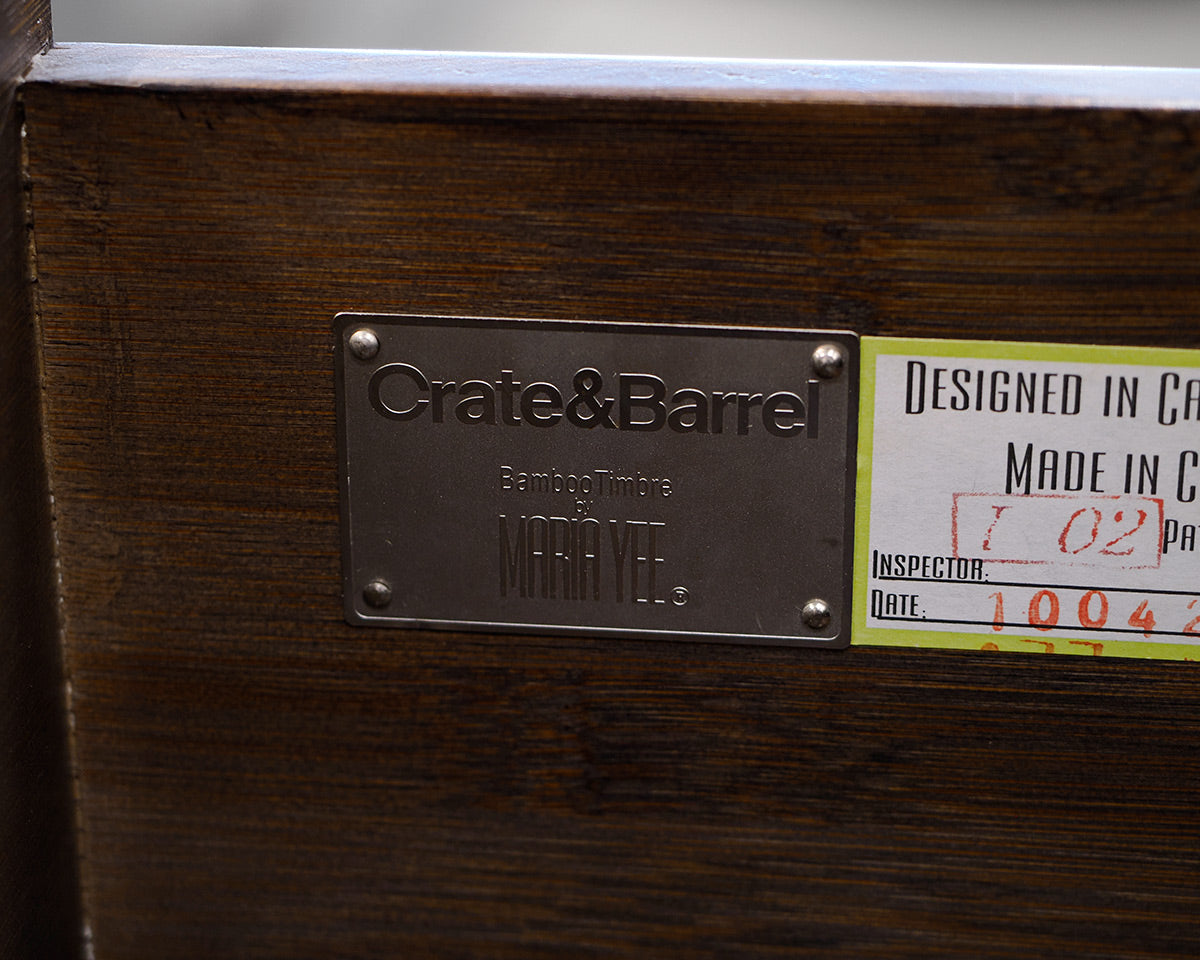 Crate & Barrel 6-Drawer Mahogany Dresser
