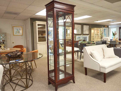 Jasper Cabinet Mahogany Lighted Curio Cabinet