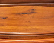 Pair of Pine Cookie Cutter Corner Nightstands