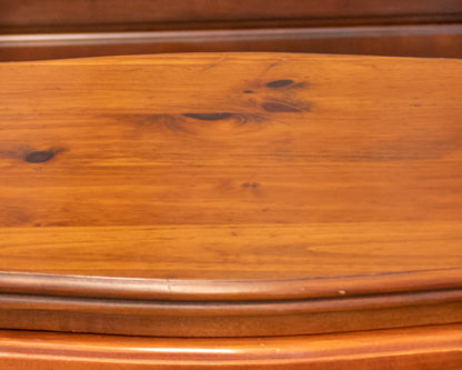 Pair of Pine Cookie Cutter Corner Nightstands