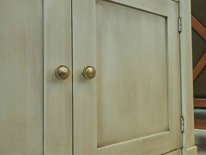 Gat Creek 2 Door Maple Hand Glazed Monnco Night Stand in Lambs Wool