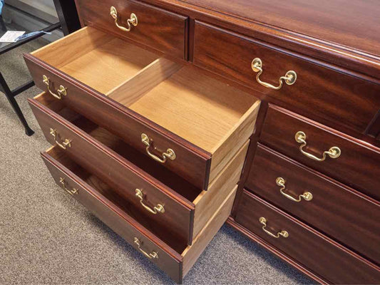 Henkel Harris Mahogany Nine Drawer Dresser