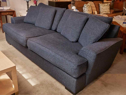 Mercury Orson  ' Sugarshack Denim' 2 Cushion Feather Blend  4 Toss Pillows Sofa