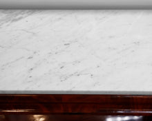 Mahogany Pier Table w/ Marble top