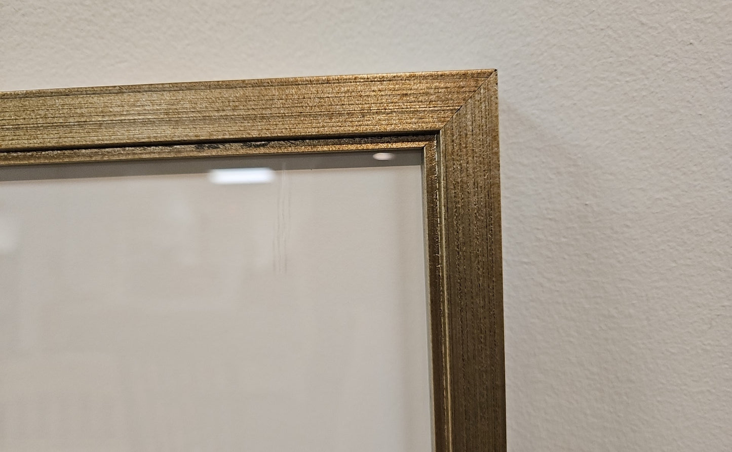 'Milk Bottle Floral D' in Champagne Frame