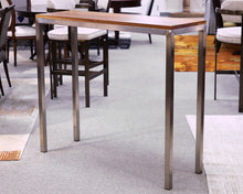 Room & Board Parsons Bar-Height Table in Cherry & Stainless Steel