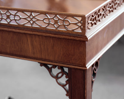 Kindel Chippendale Style Mahogany Tea Table