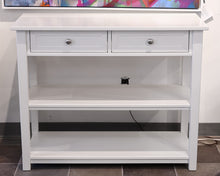 PB Kids 2-Drawer Console with Shelves in White