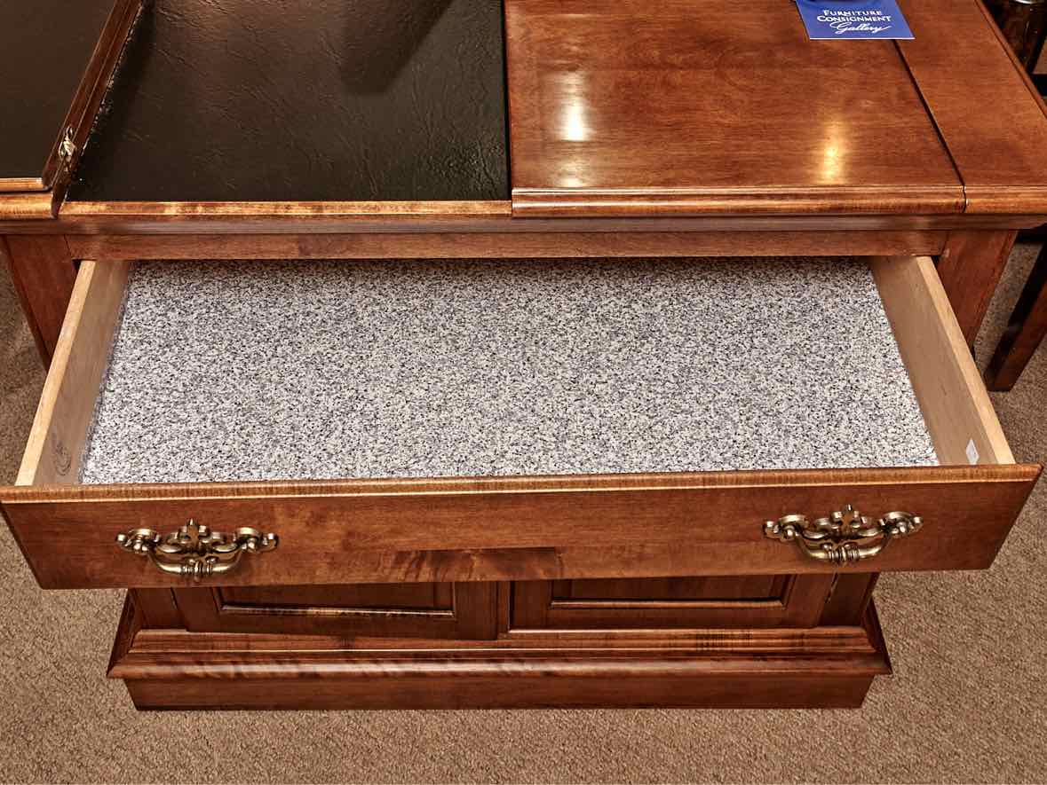 Moosehead  Maple 1 Drawer 2 Door Flip Top Server On Casters