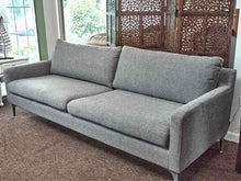 All Modern 2 Cushion Salt & Pepper Upholstered Sofa
