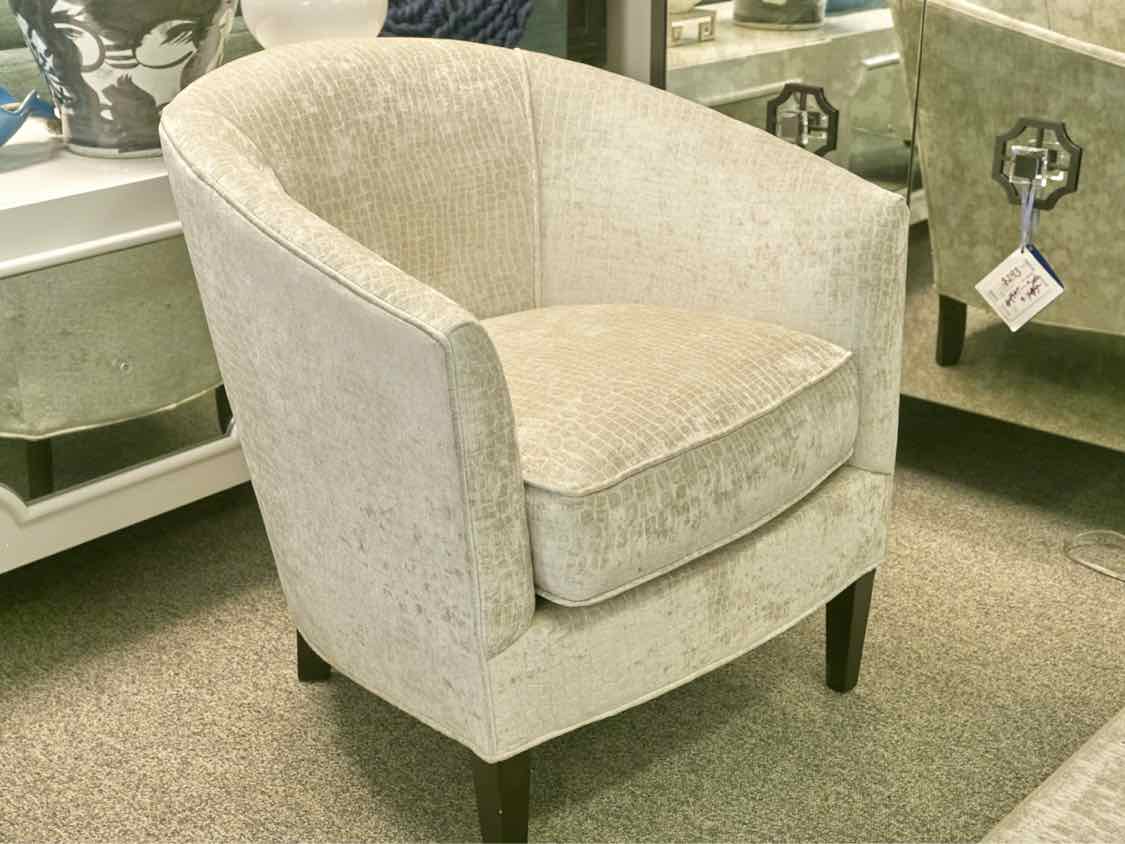 Pair of Boston Interiors 'Charlize' Barrel Chairs in Giraffe Print