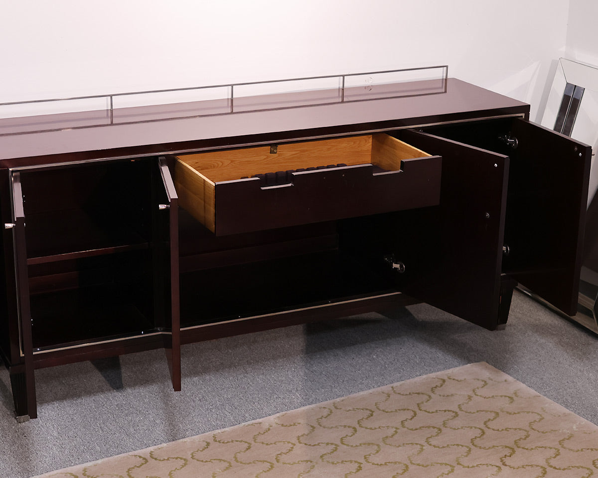 Barbara Barry Mahogany Credenza