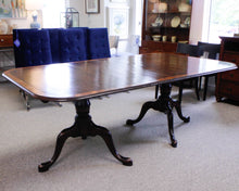 Dillon & Co English Dining Table with 2 Leaves & Set of 8 Wheat Shaff Chairs