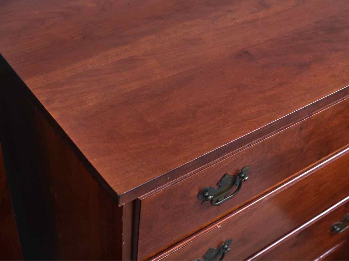 Solid Cherry Benchmade 8 Drawer Dresserwith Chippendale Handles