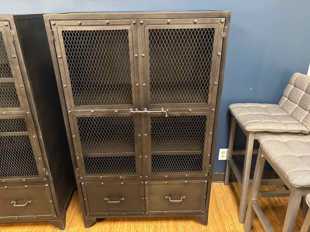 RH Vintage Industrial Steel Cabinet