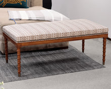 Kravet Custom Ottoman w/ Spooled Legs