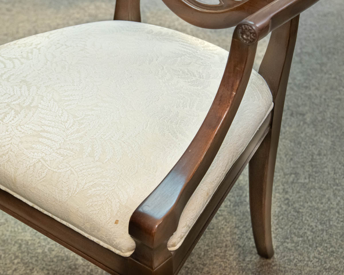 Set of (8) Henredon Mahogany Sheild Back Dining Chairs