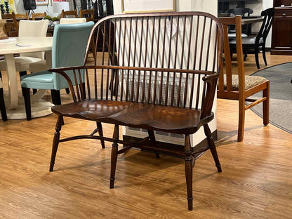 Antique Bowback Windsor Bench