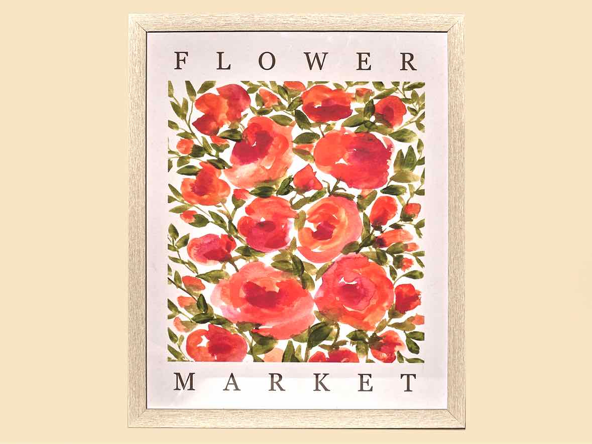 "Flower Market " Coral Blooms