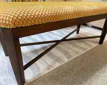 Duralee Milan Modern Bench Green and Pink Upholstery