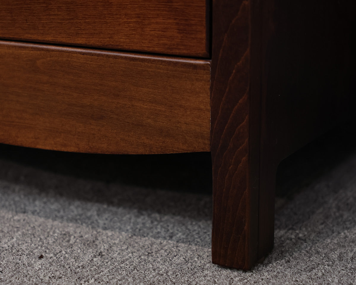 Yutsy Woodworking 3-Drawer Bedside Chest in Dark Finish