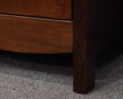 Yutsy Woodworking 3-Drawer Bedside Chest in Dark Finish