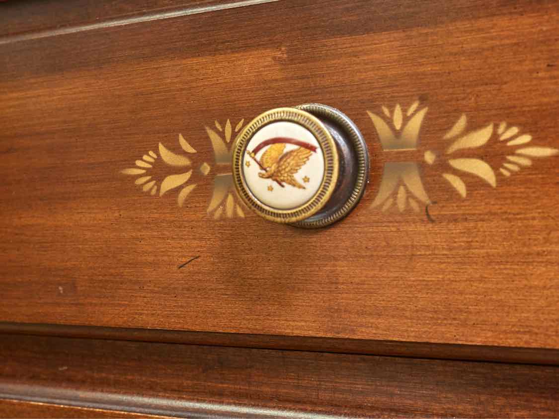 Hitchcock  'Nutmeg'  Stencil Accents Maple 5 Drawer Chest