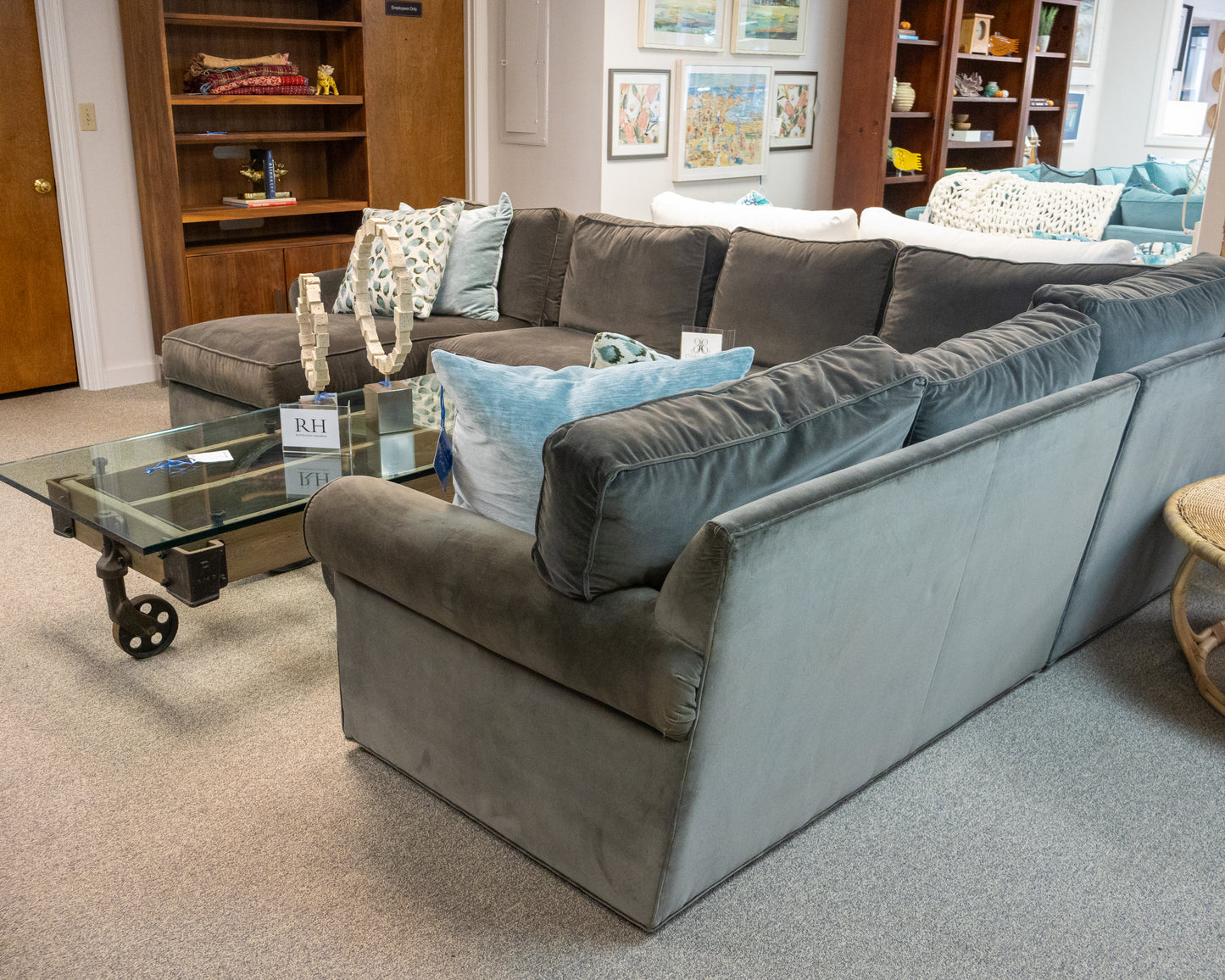 Ethan Allen 'Bennett' Four Piece Sectional