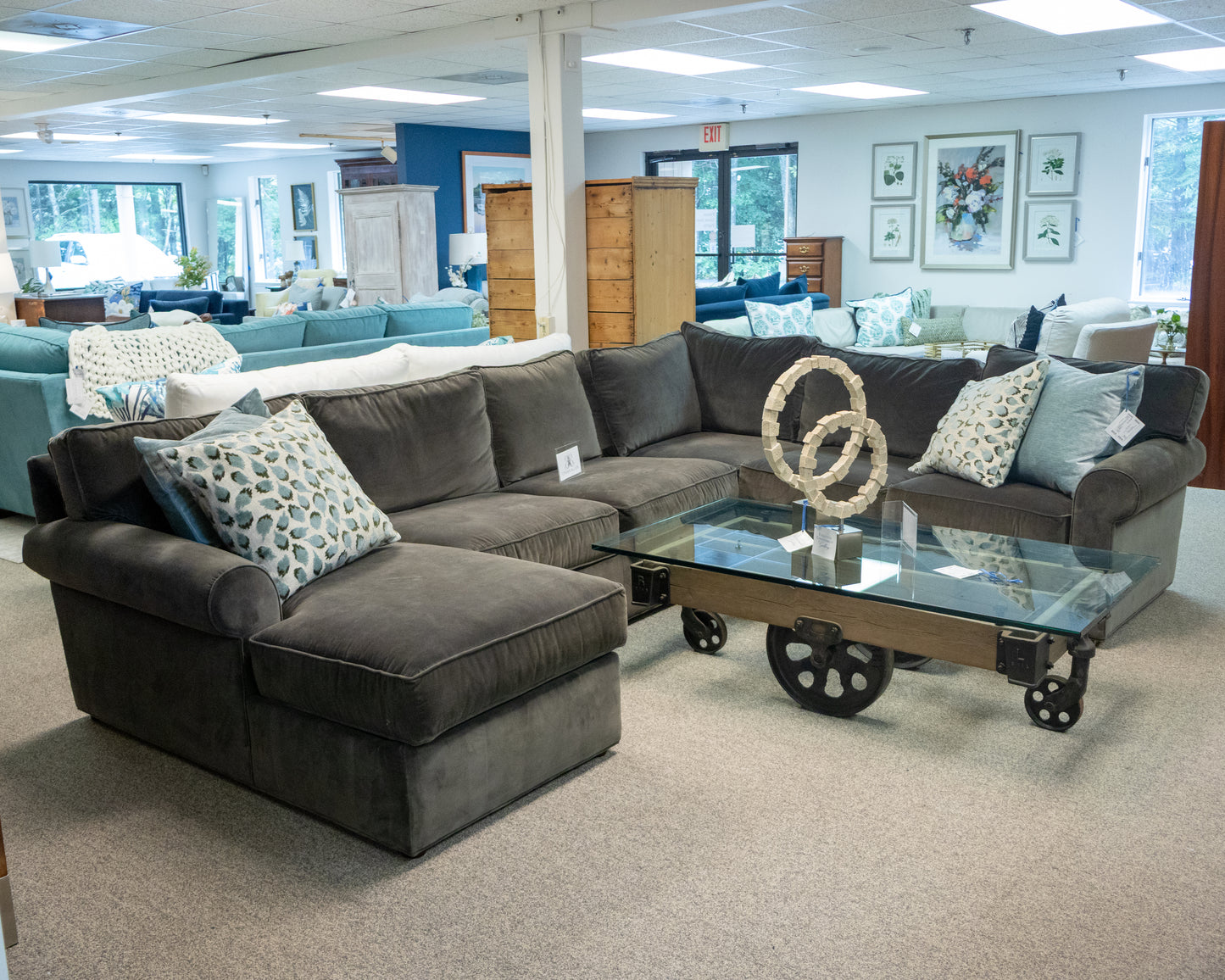 Ethan Allen 'Bennett' Four Piece Sectional