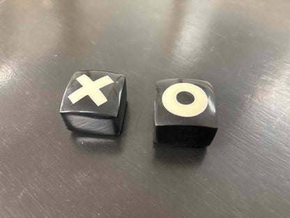 Small Tic-Tac-Toe in Black & Ivory