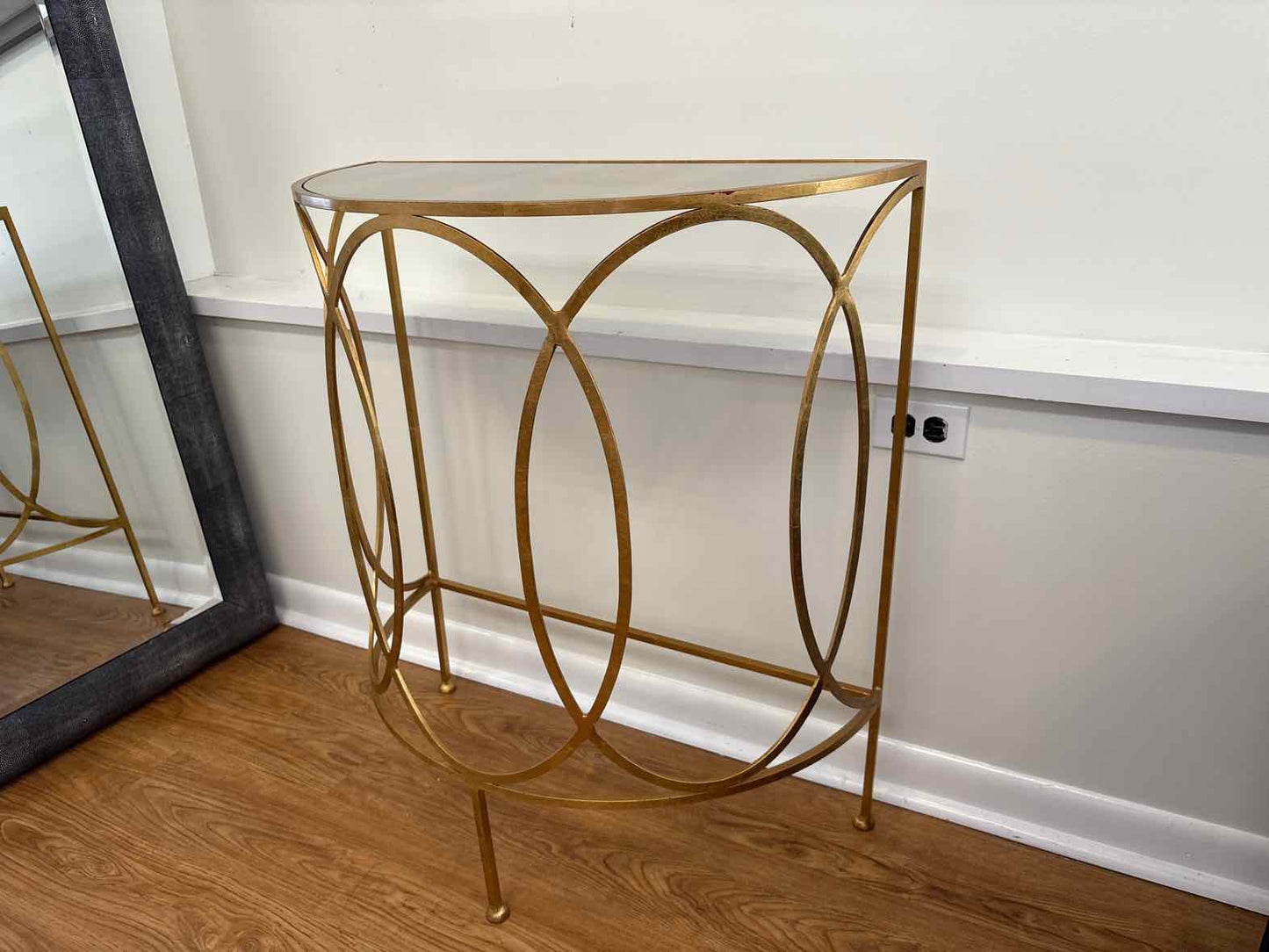 Worlds Away 'Antoine' Demilune Console