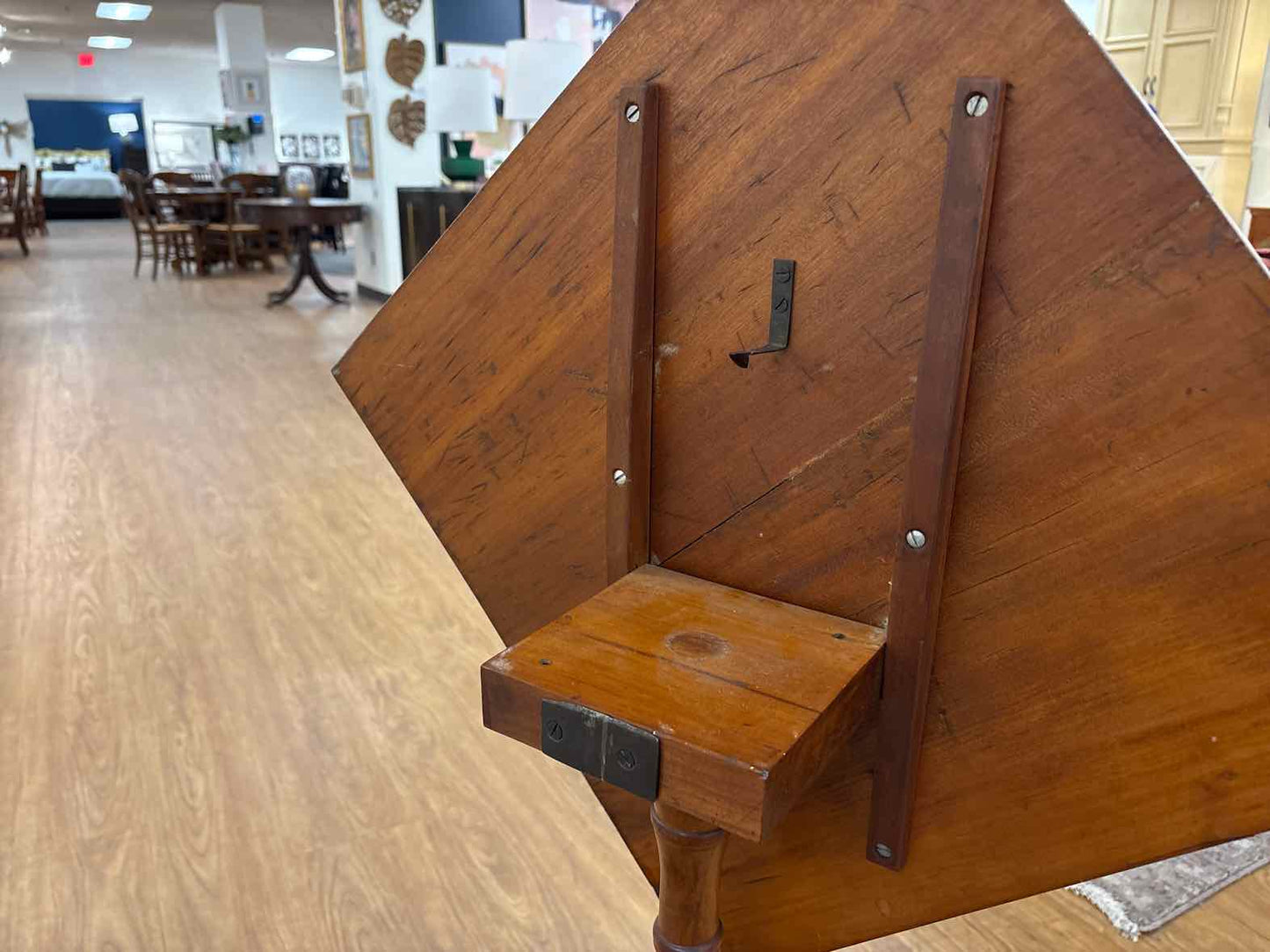 Cherry Pedestal Flip Top Table