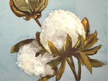 "Cotton Balls II" Matted Print in Champagne Finish Frame