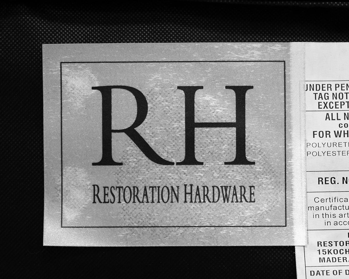 Restoration Hardware Wing Chair in Charcoal Velvet